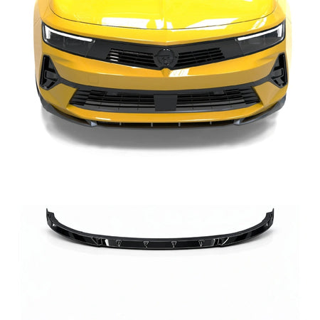 Apex Aero Design Front Splitter (Gloss Black ABS) – Sport Style for Opel Astra L (2020-Present)