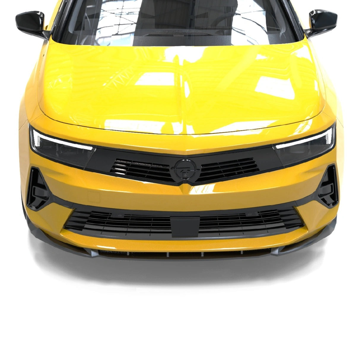 Apex Aero Design Front Splitter (Gloss Black ABS) – Sport Style for Opel Astra L (2020-Present)