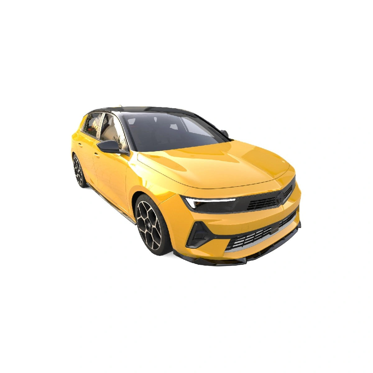 Apex Aero Design Front Splitter (Gloss Black ABS) – Sport Style for Opel Astra L (2020-Present)