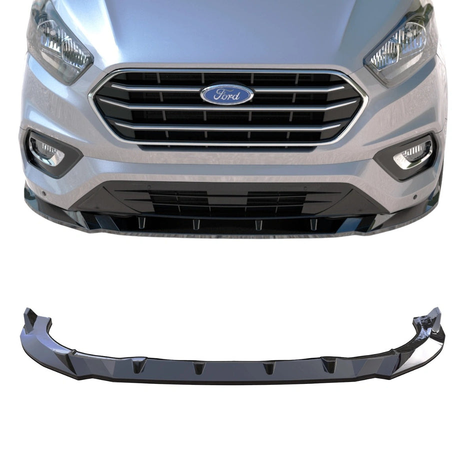 Apex Aero Design Front Lip Gloss Black for Ford Transit Mk9 (2020+) - Style and Aerodynamic Upgrade