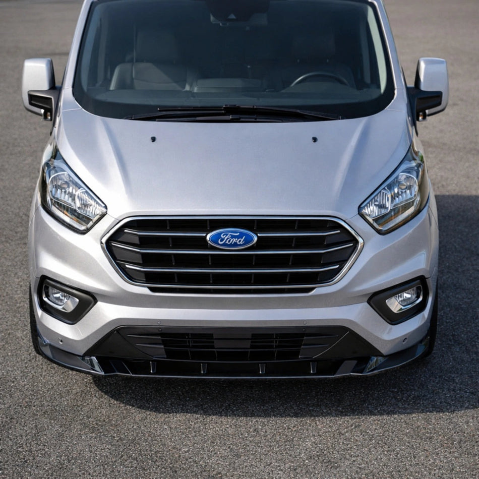 Apex Aero Design Front Lip Gloss Black for Ford Transit Mk9 (2020+) - Style and Aerodynamic Upgrade