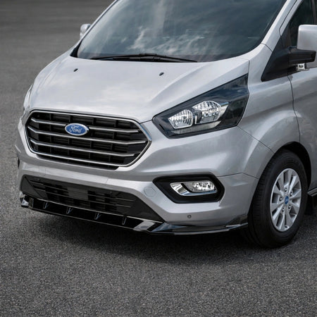 Splitter Delantero Apex Aero Design Negro Brillante para Ford Transit Mk9 (2020+) - Mejora de Estilo y Aerodinámica