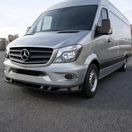 Apex Aero Design Front Splitter Gloss Black (ABS Plastic) – Sport Style for Mercedes Sprinter W906 (2014-2018)
