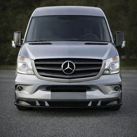 Apex Aero Design Front Splitter Gloss Black (ABS Plastic) – Sport Style for Mercedes Sprinter W906 (2014-2018)