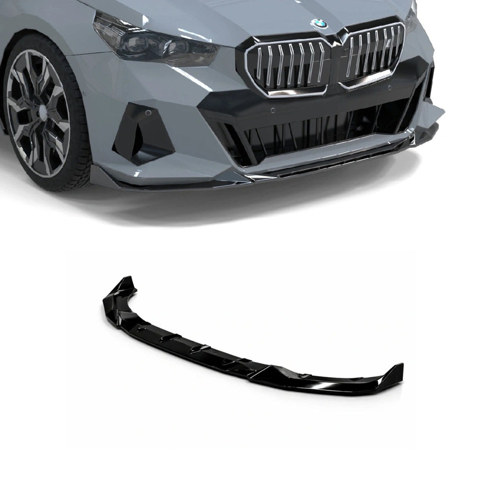 Apex Aero Design Front Splitter Gloss Black (ABS) – Sport Styling for BMW 5 Series G60 / i5 (2023+)