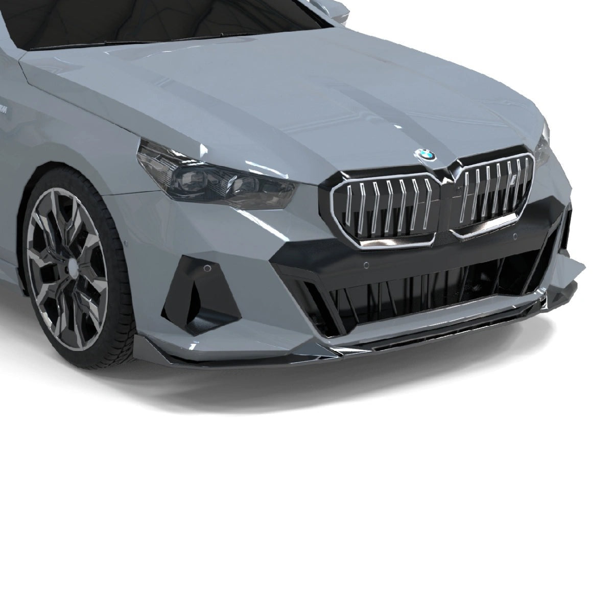 Splitter Delantero Apex Aero Design Negro Brillante (ABS) - Estilo Deportivo para BMW Serie 5 G60 / i5 (2023+)