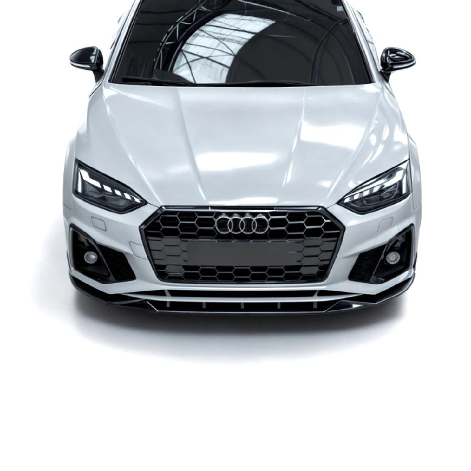 Splitter Delantero Apex Aero Design Audi A5 / S5 F5 Facelift (ABS Negro Brillante) – Mejora Aerodinámica para Audi A5/S5 (2019-2024)