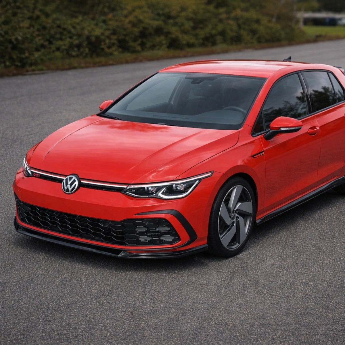 Splitter Delantero Apex Aero Design V2 (ABS Negro Brillante) – Mejora Aerodinámica para VW Golf Mk8 GTI/GTE/GTD/R-Line (2020-2024)