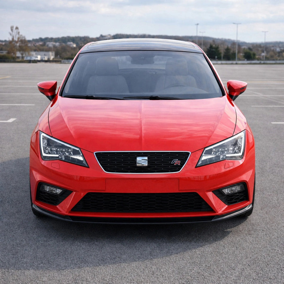 Apex Aero Design Front Splitter (Gloss Black ABS) – Motorsport Style for Seat Leon FR - Cupra Mk3 (2012-2020)