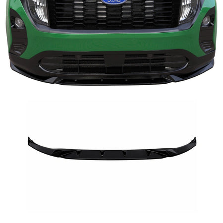 Apex Aero Design Splitter Delantero (ABS Negro Brillante) – Estética Deportiva para Ford Courier Mk2 (2023+)