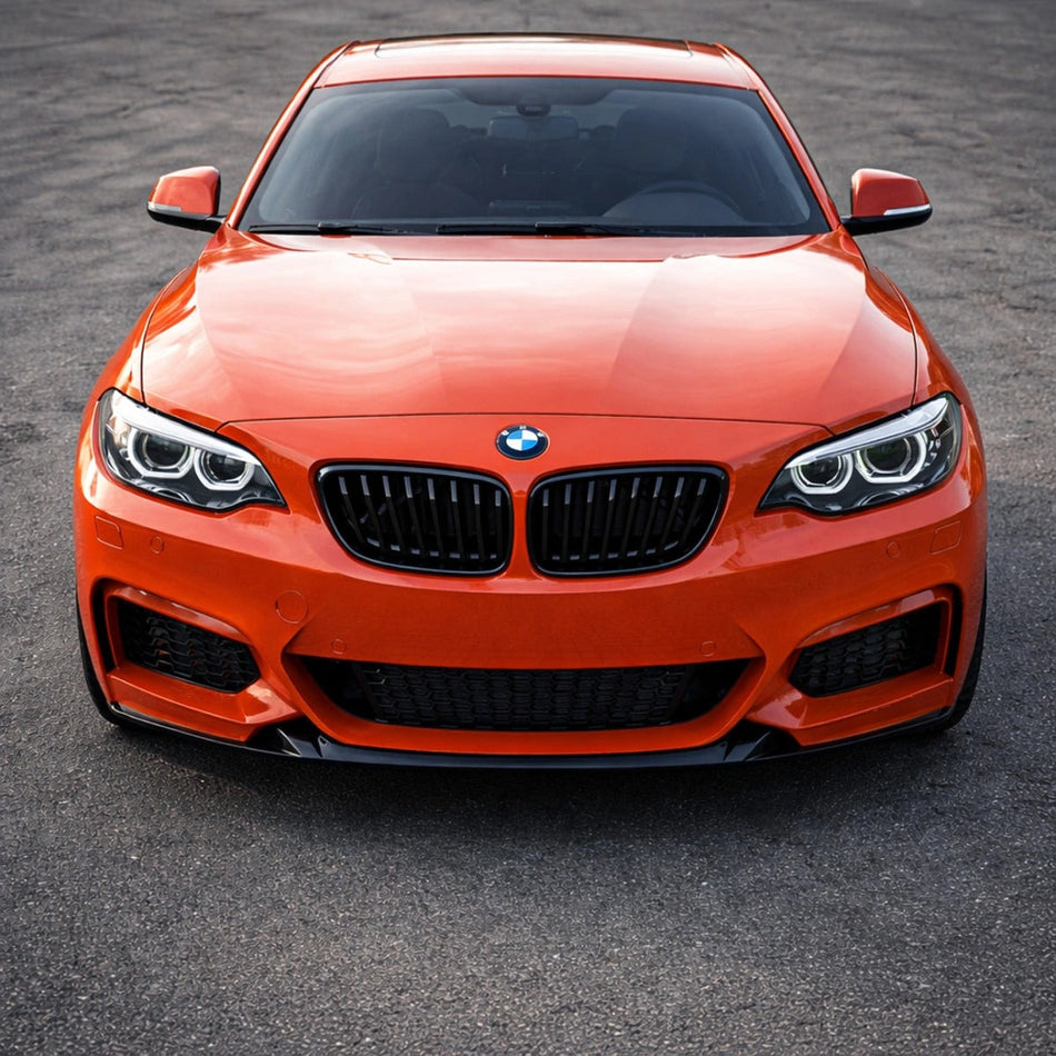 Apex Aero Design Front Splitter (Gloss Black ABS) – Motorsport Styling for BMW 2 Series F22 M-Pack (2013-2019)