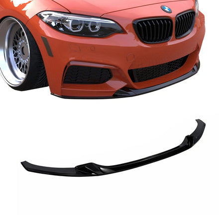 Apex Aero Design Front Splitter (Gloss Black ABS) – Motorsport Styling for BMW 2 Series F22 M-Pack (2013-2019)