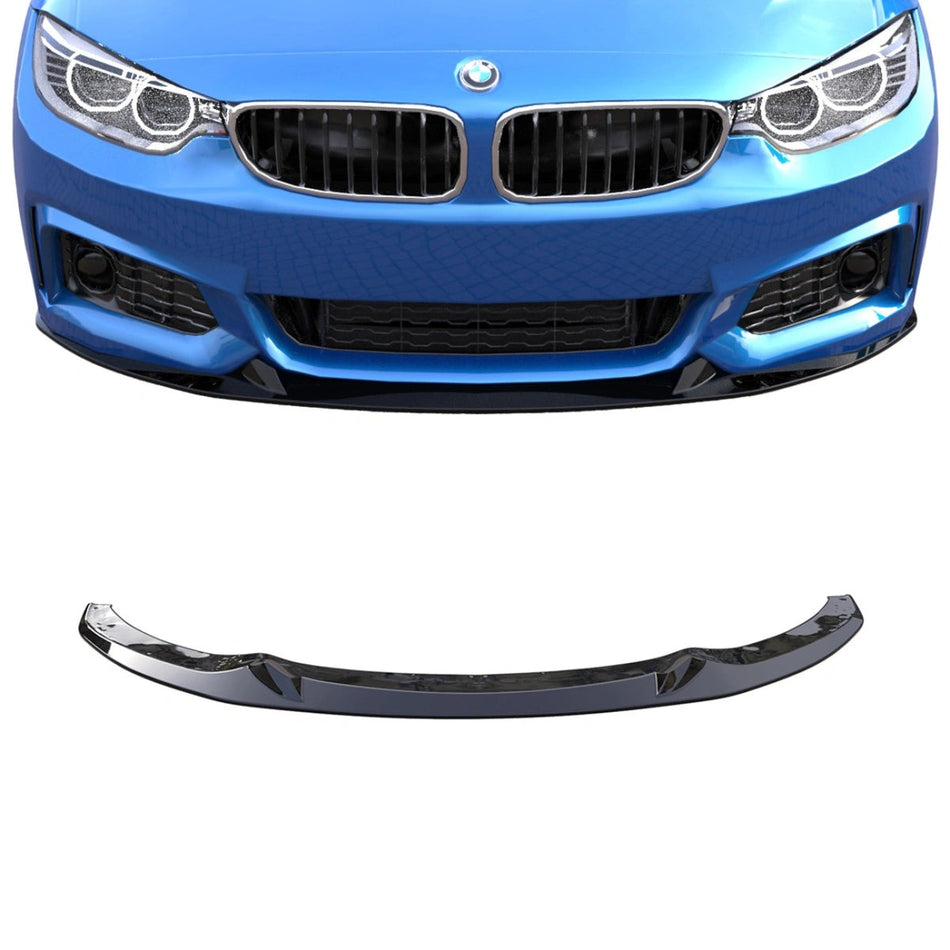 Apex Aero Design Front Splitter (Gloss Black ABS) – Motorsport Styling for BMW 4 Series F32/F36/F33 M-Pack (2013-2020)