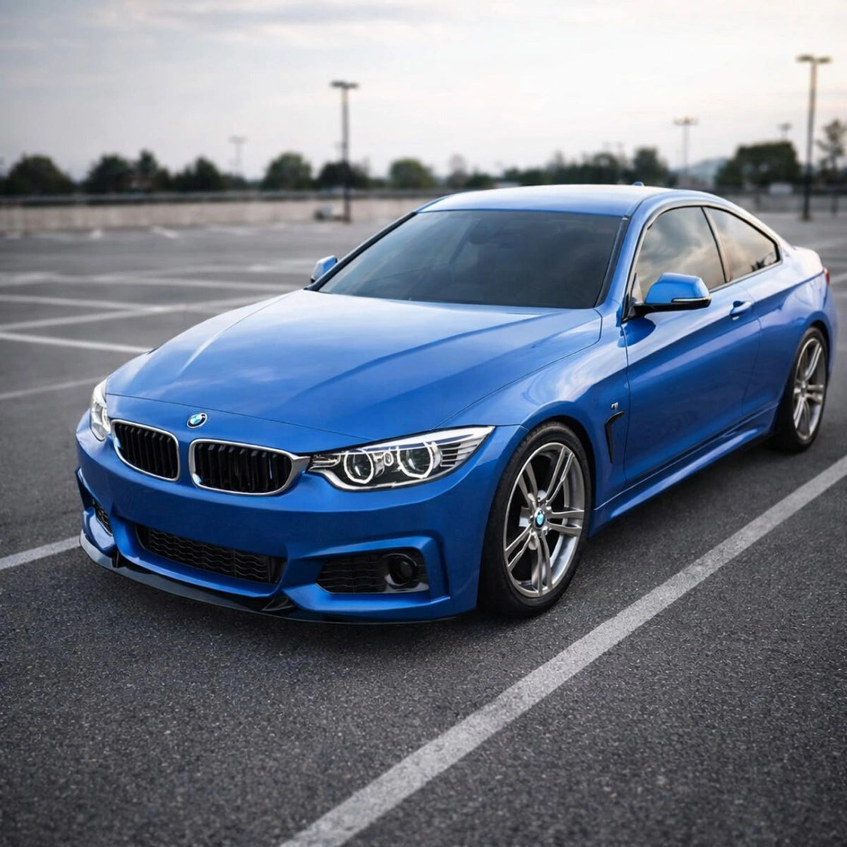 Apex Aero Design Splitter Delantero (ABS Negro Brillante) – Estética Motorsport para BMW 4 Series F32/F36/F33 M-Pack (2013-2020)