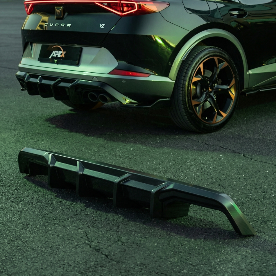 Apex Aero Design Rear Diffuser Gloss Black (High-Quality ABS) – Sport Styling for Cupra Formentor (2020-2024)