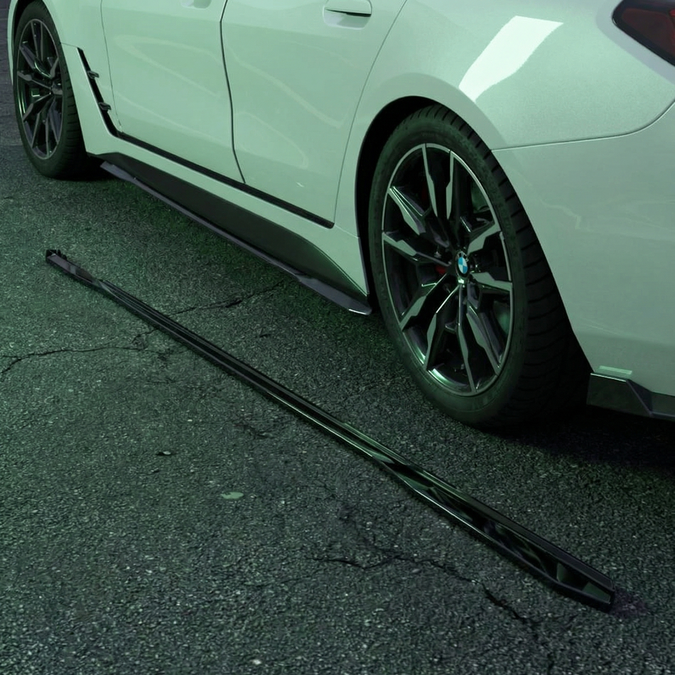 Apex Aero Design Side Skirts Gloss Black (ABS) – Sport Style for BMW 3 Series G20 G21 M-Pack Facelift (2022+)