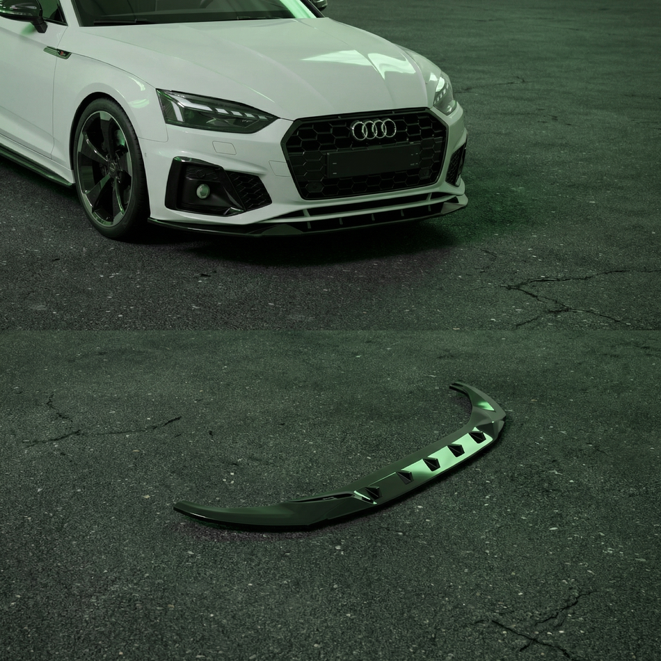 Apex Aero Design Front Splitter Audi A5 / S5 F5 Facelift (Gloss Black ABS) – Aerodynamic Upgrade for Audi A5/S5 (2019-2024)