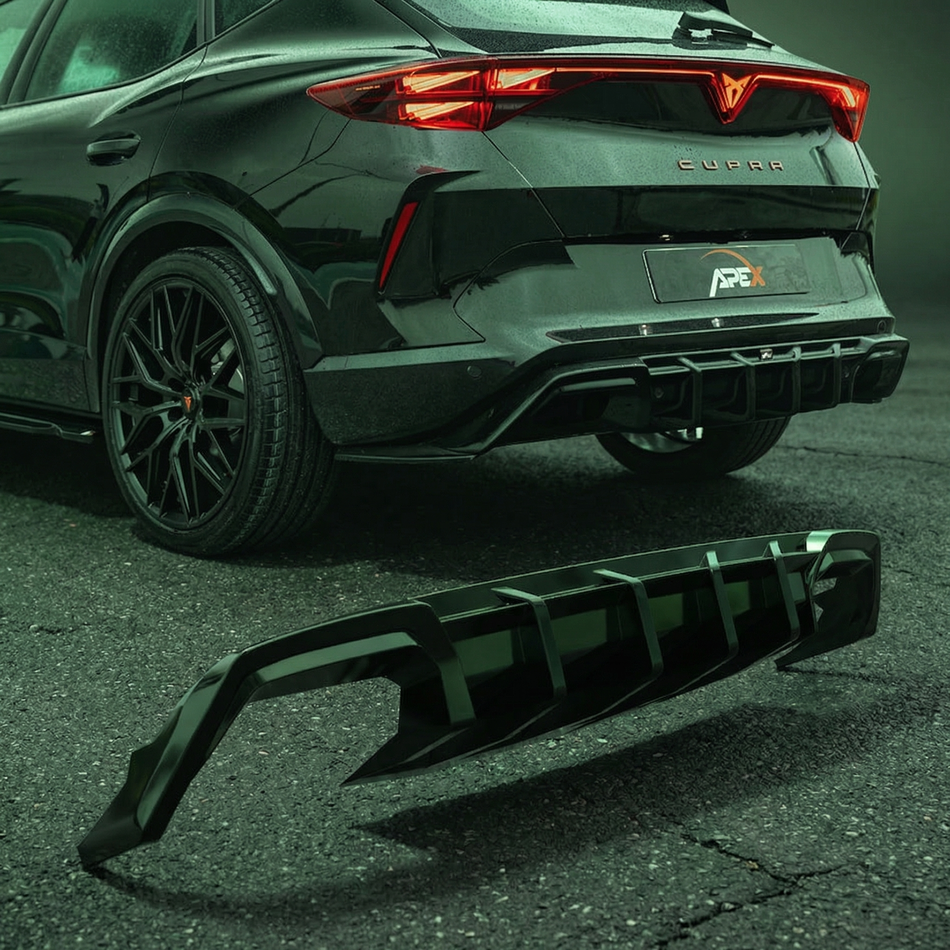 Apex Aero Design Rear Diffuser Gloss Black (ABS) – Racing Styling for Cupra Formentor V2 (2020+)