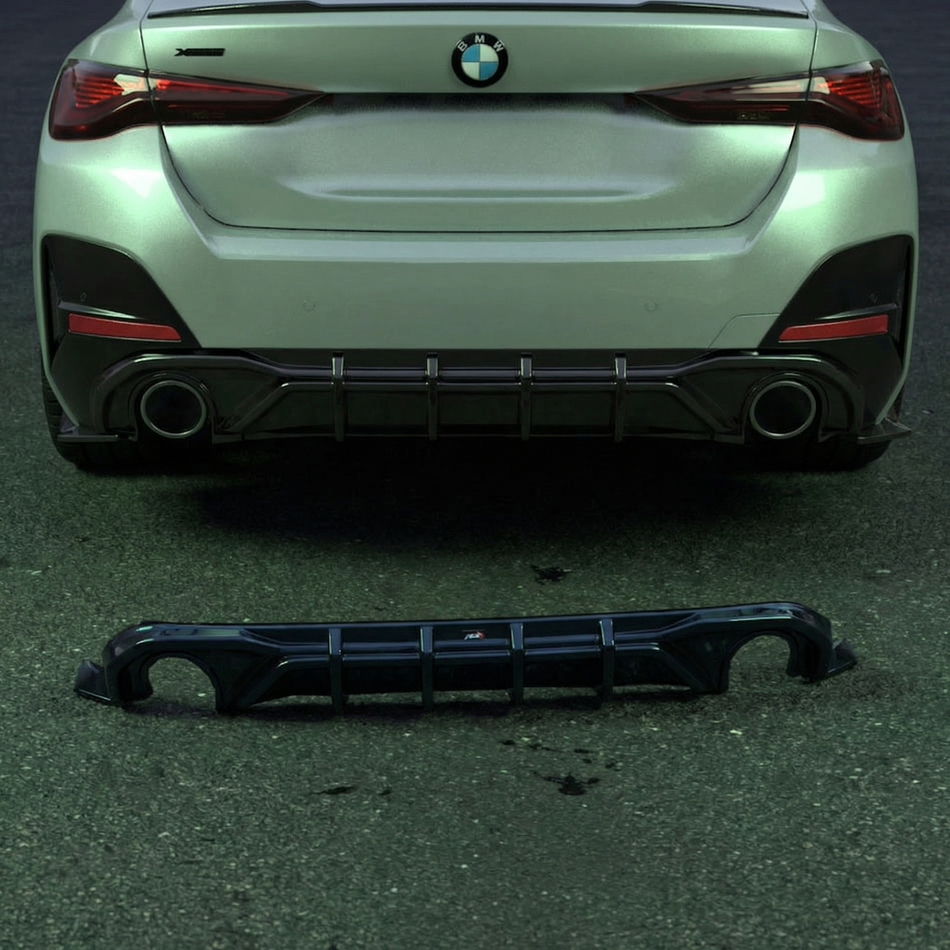 Apex Aero Design G26-RV Rear Diffuser (Gloss Black) – Racing Styling for BMW 4 Series G26 Gran Coupe (2021+)
