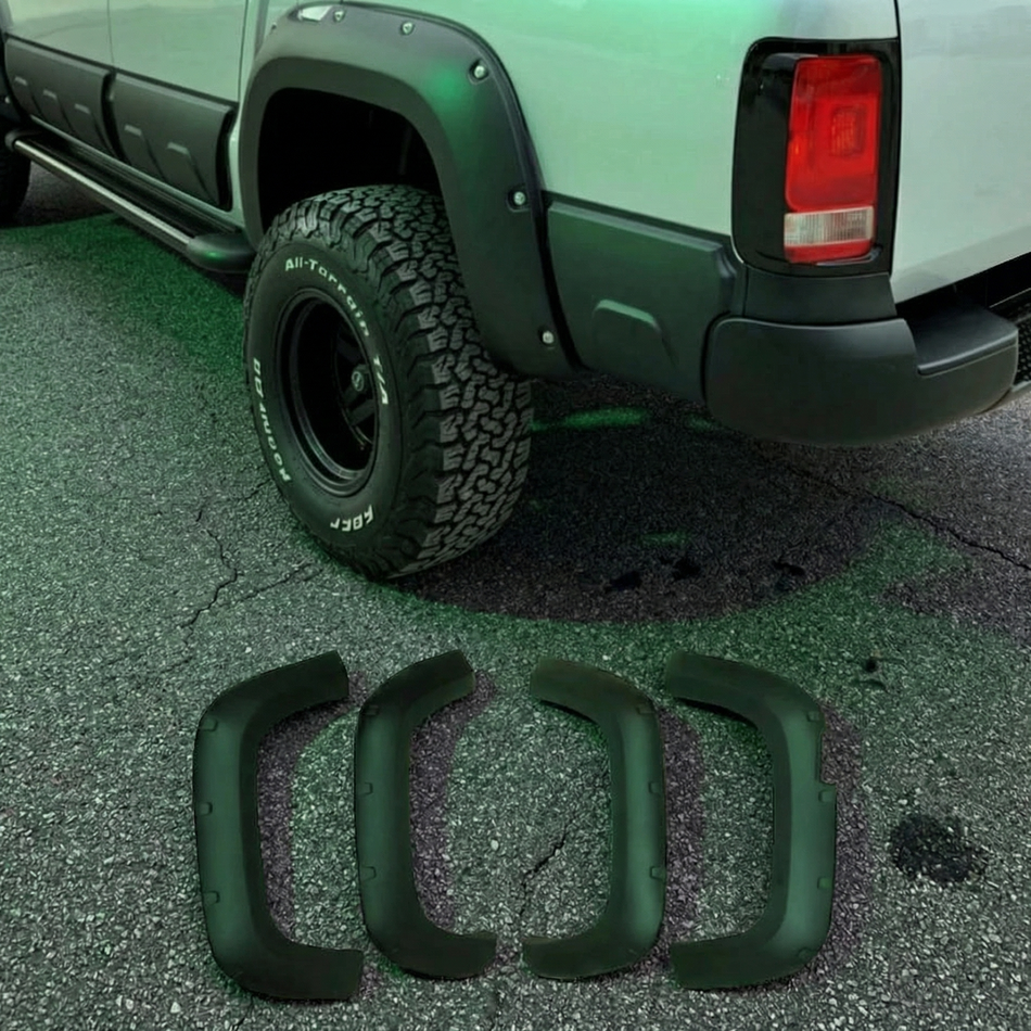 Apex Aero Design 4-Piece Fender Flare Kit (ABS Plastic) – Wide Body Style for Volkswagen Amarok (2010-2016)