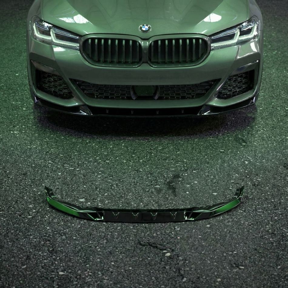 Apex Aero Design Front Splitter for BMW 5 Series G30 Facelift M-Pack (2020-2023) - Gloss Black