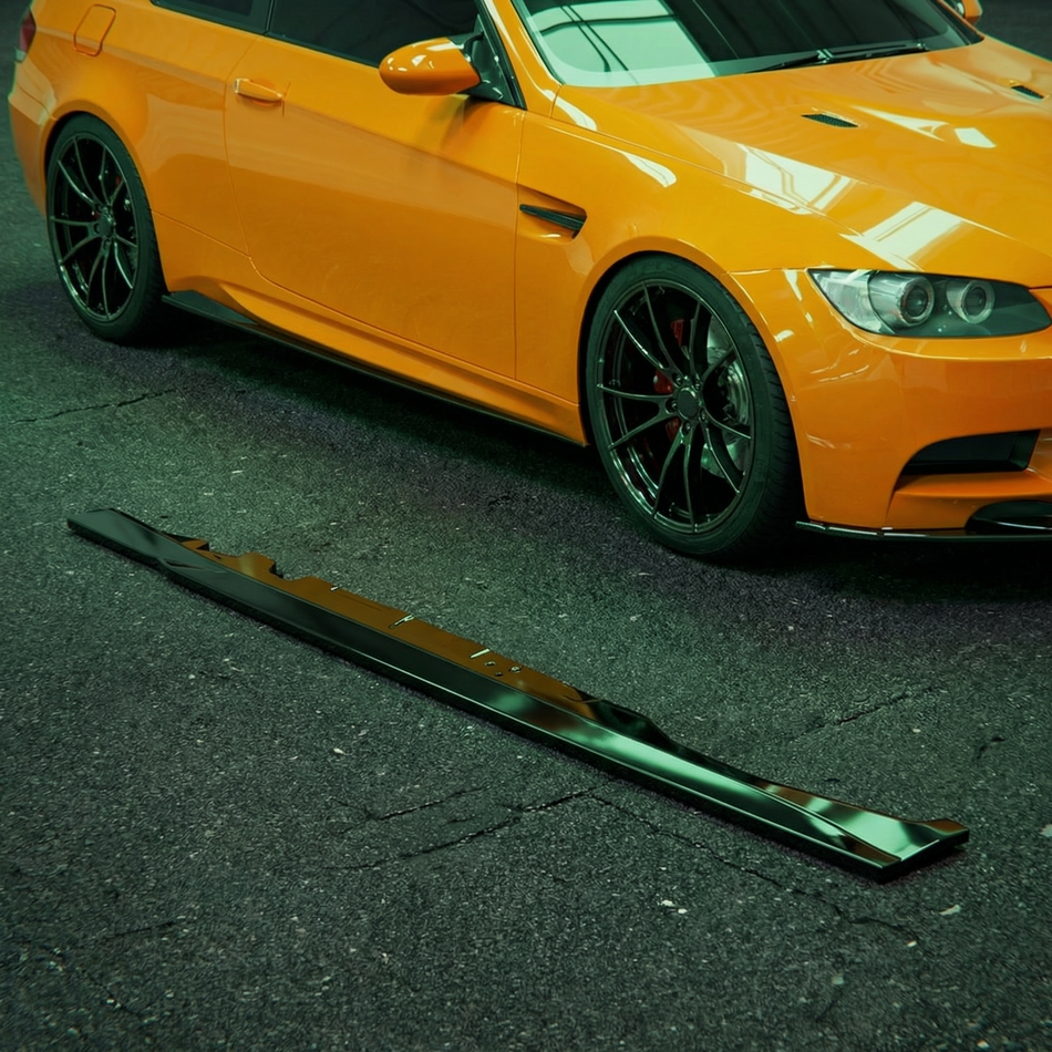 Apex Aero Design Side Skirts Gloss Black for BMW M3 E92 Coupe and E93 Convertible (2007-2013)