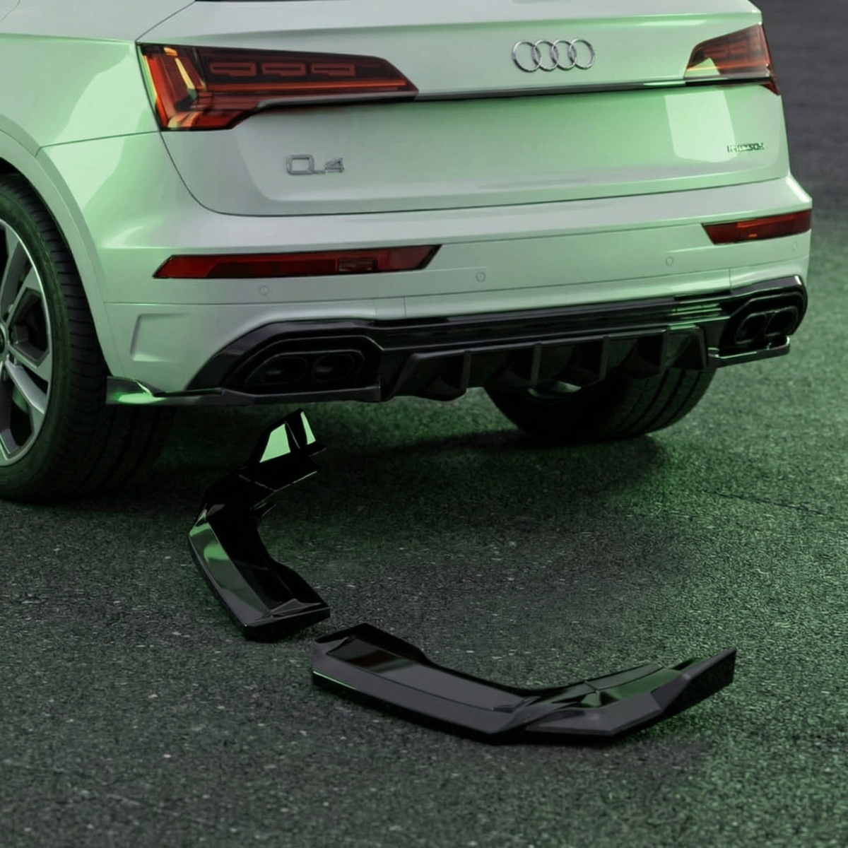 Apex Aero Design - Audi SQ5/Q5 S-Line Mk2 Facelift (2020-2024) - Rear Side Splitter