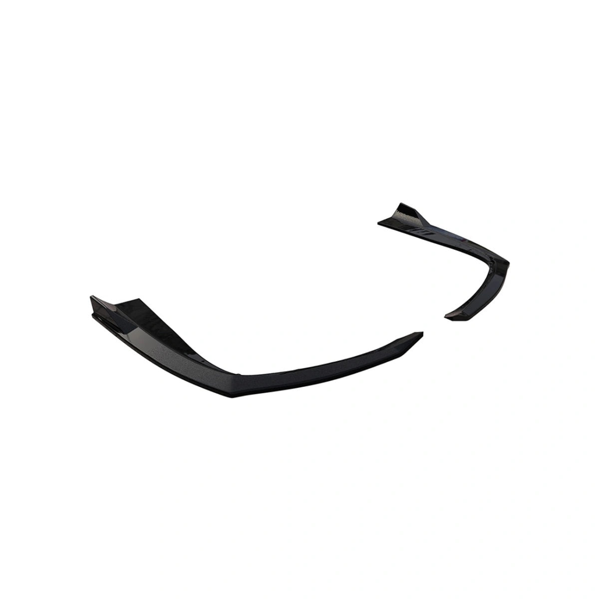 Apex Aero Design Rear Side Splitter (2 Pieces, Gloss Black ABS) – Sport Styling for Mercedes C-Class W205 AMG (2014-2018)