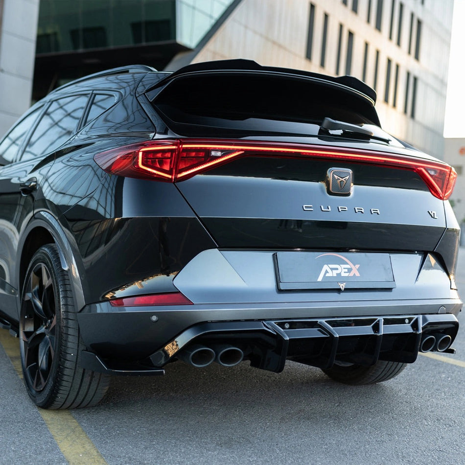 Apex Aero Design Rear Diffuser Gloss Black (ABS) – Racing Styling for Cupra Formentor V2 (2020+)