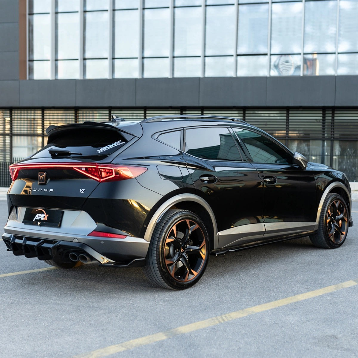 Apex Aero Design Rear Diffuser Gloss Black (ABS) – Racing Styling for Cupra Formentor V2 (2020+)