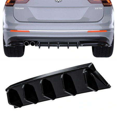 Apex Aero Design Rear Valance / Rear Diffuser (Gloss Black ABS) – Sport Styling for Volkswagen Tiguan Mk2 R-Line (2015-2020)
