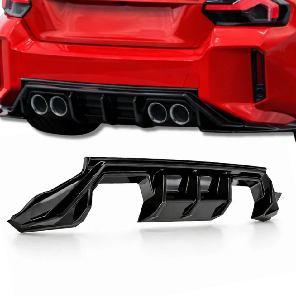 Apex Aero Design Rear Valance / Rear Diffuser (Gloss Black ABS) – Aggressive Styling for BMW M2 G87 (2023+)