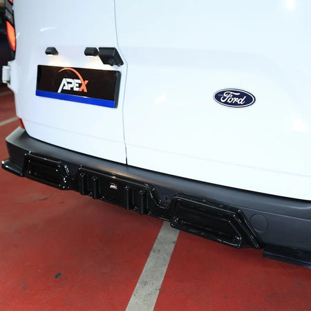 Extensión de Parachoques Trasero Apex Aero Design (Negro Brillante) – Estilo Deportivo para Ford Transit Custom Mk2 (2023+)