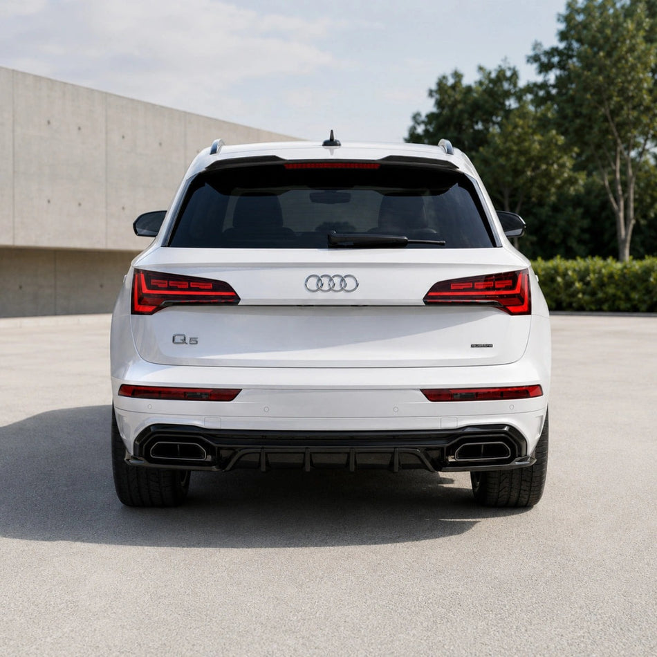 Apex Aero Design Rear Diffuser (Gloss Black ABS) – Motorsport Styling for Audi SQ5 - Q5 S-Line Mk2 Facelift (2020-2024)