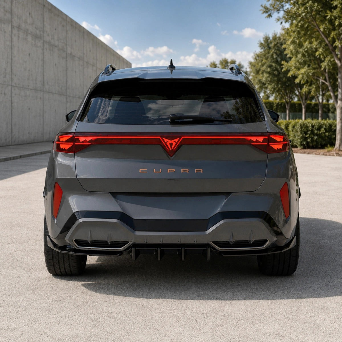 Apex Aero Design Rear Valance / Rear Diffuser (Gloss Black ABS) – Aggressive Diffuser Styling for Cupra Terramar (2024+)