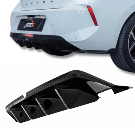 Apex Aero Design Rear Diffuser for Opel Astra L (2020+) - Gloss Black (Sport Style)