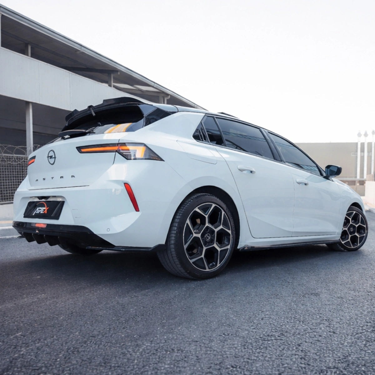Apex Aero Design Rear Diffuser for Opel Astra L (2020+) - Gloss Black (Sport Style)