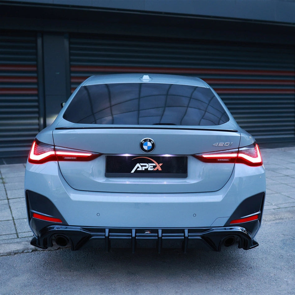 Apex Aero Design G26-RV Rear Diffuser (Gloss Black) – Racing Styling for BMW 4 Series G26 Gran Coupe (2021+)