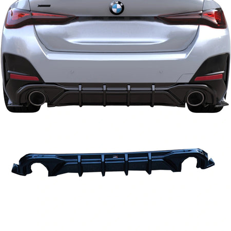 Difusor Trasero Apex Aero Design G26-RV (Negro Brillante) – Estilo Racing para BMW Serie 4 G26 Gran Coupé (2021+)