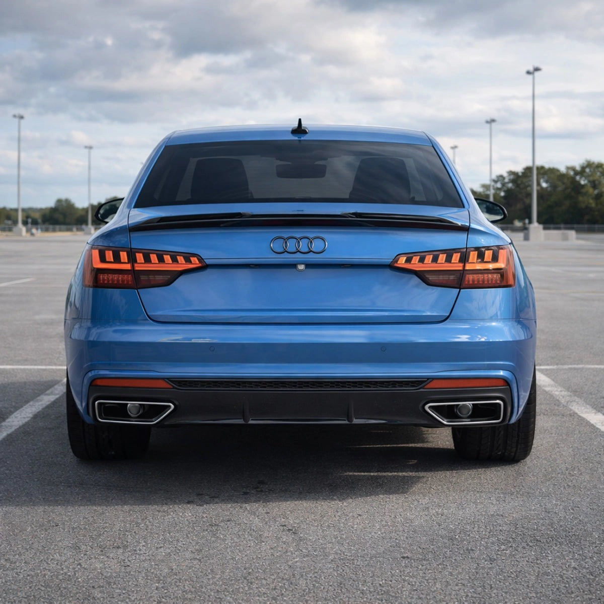 Alerón Trasero Apex Aero Design Negro Brillante (ABS) – Estilo y Mejora Aerodinámica para Audi A4 S-Line / S4 B9 Facelift