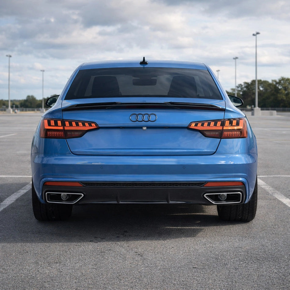 Apex Aero Design Rear Spoiler Gloss Black (ABS) – Style and Aerodynamic Upgrade for Audi A4 S-Line / S4 B9 Facelift
