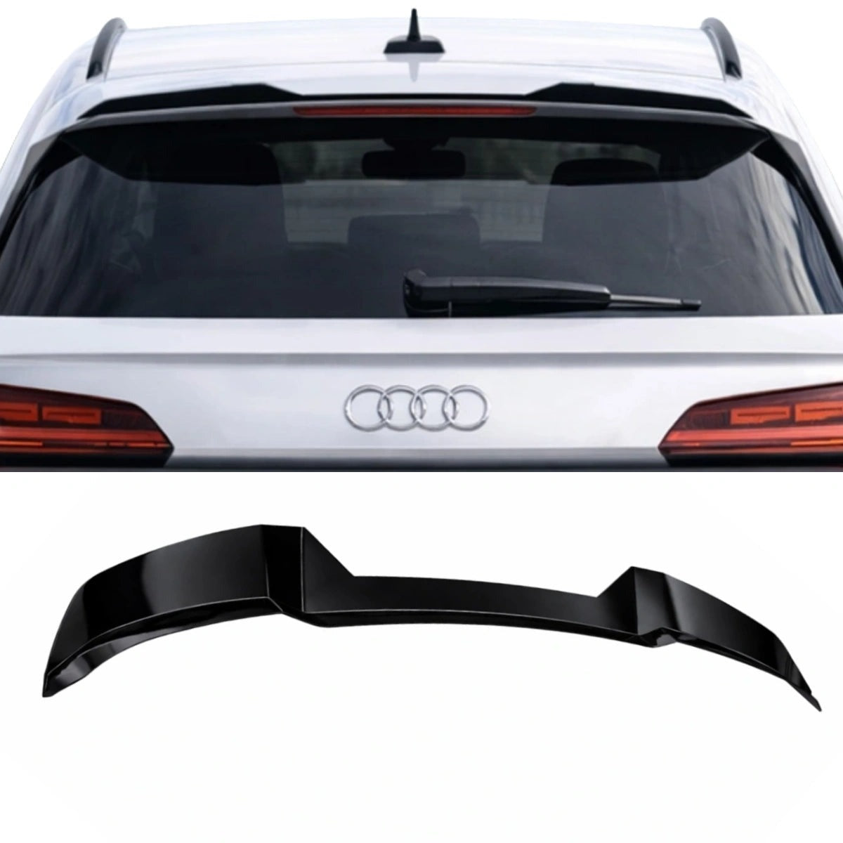 Apex Aero Design Rear Spoiler Gloss Black (ABS) – Style and Aerodynamic Upgrade for Audi SQ5 / Q5 S-Line Sportback Mk2 Facelift (2020-2024)