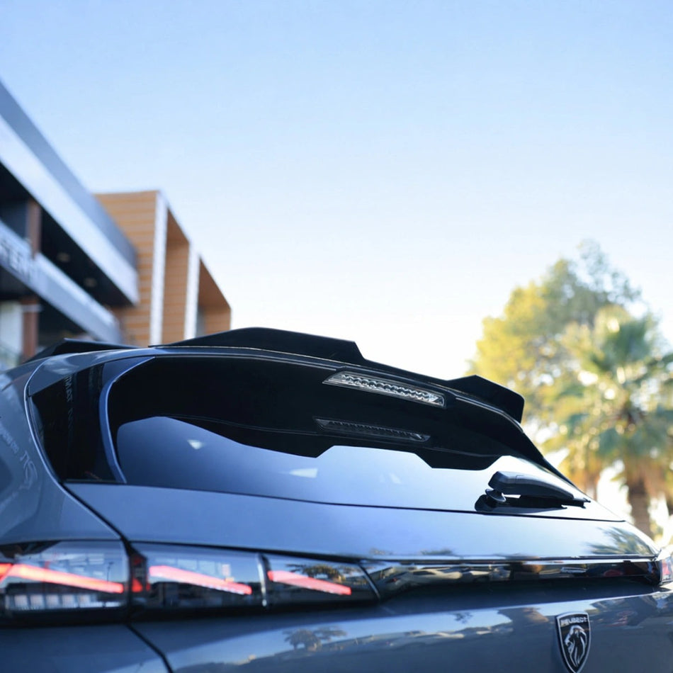Apex Aero Design Rear Spoiler (Gloss Black ABS) – Sport Styling for Peugeot 308 GT Mk3 Hatchback (2021+)