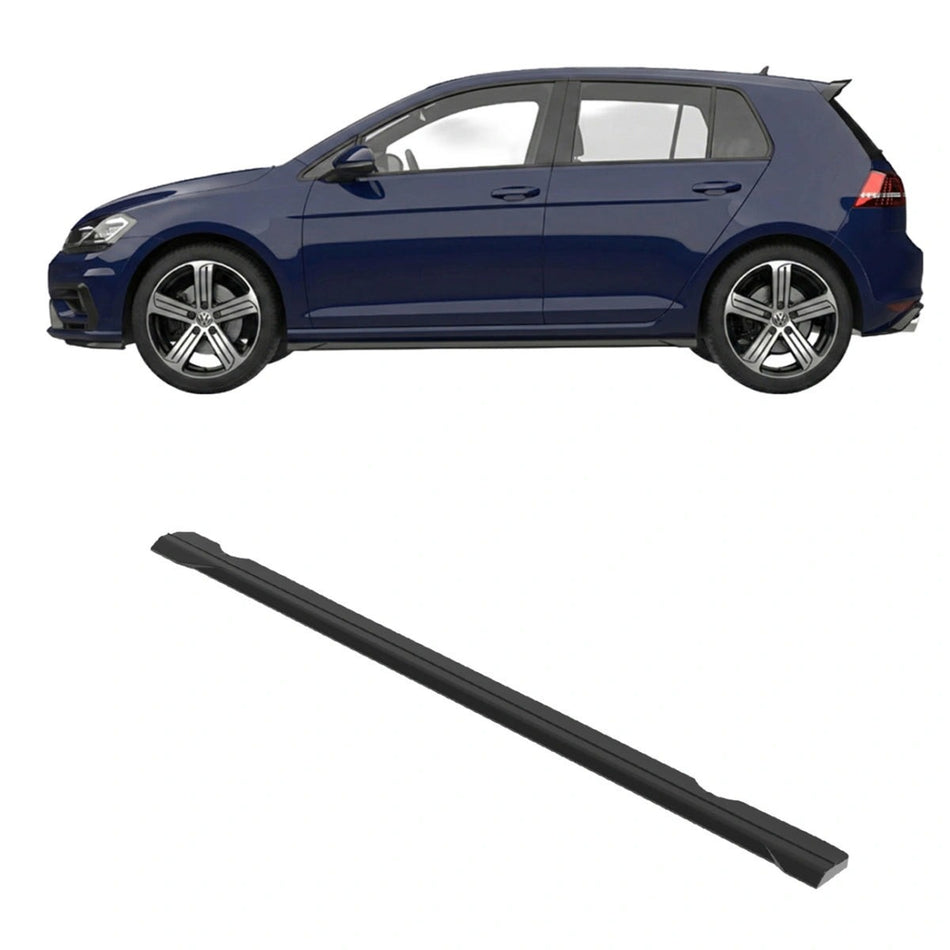 Apex Aero Design APX-G7R-SS Side Skirts (Set of 2 Pieces, Gloss Black) – Sport Style for Volkswagen Golf Mk7 R (2013-2016)