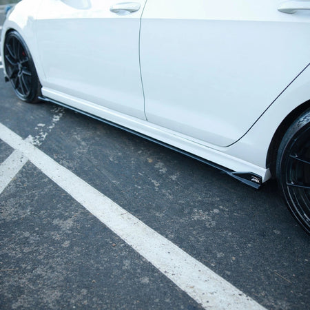 Apex Aero Design APX-G7R-SS Side Skirts (Set of 2 Pieces, Gloss Black) – Sport Style for Volkswagen Golf Mk7 R (2013-2016)