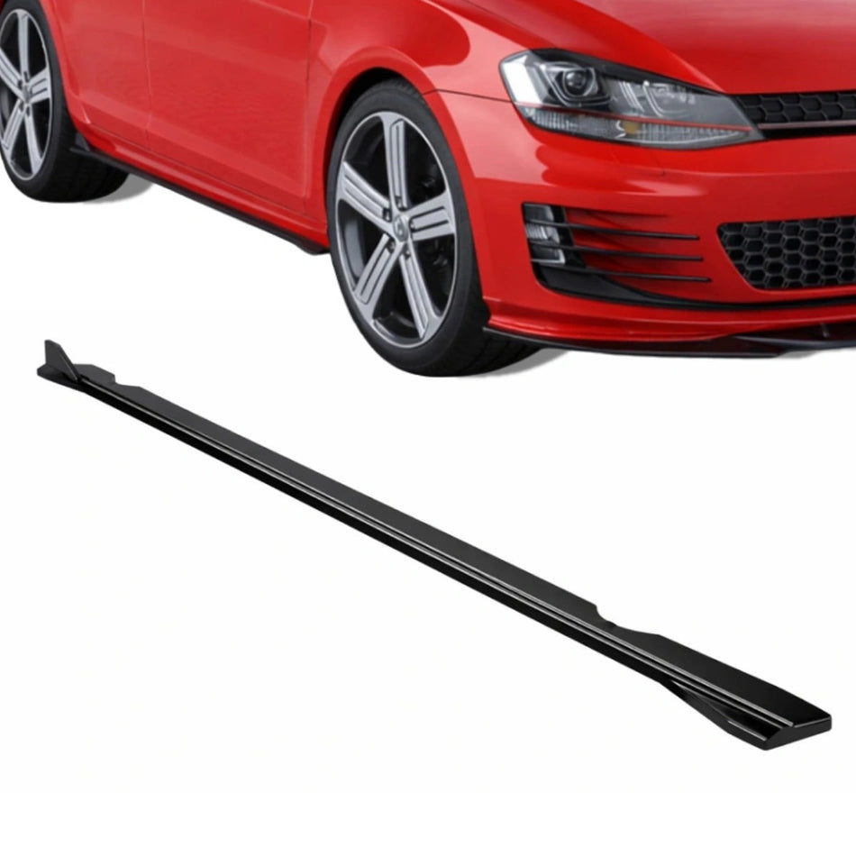 Apex Aero Design 2-Piece Side Skirt Set (Gloss Black) – Sport Styling for Volkswagen Golf Mk7 GTI (2013-2016)