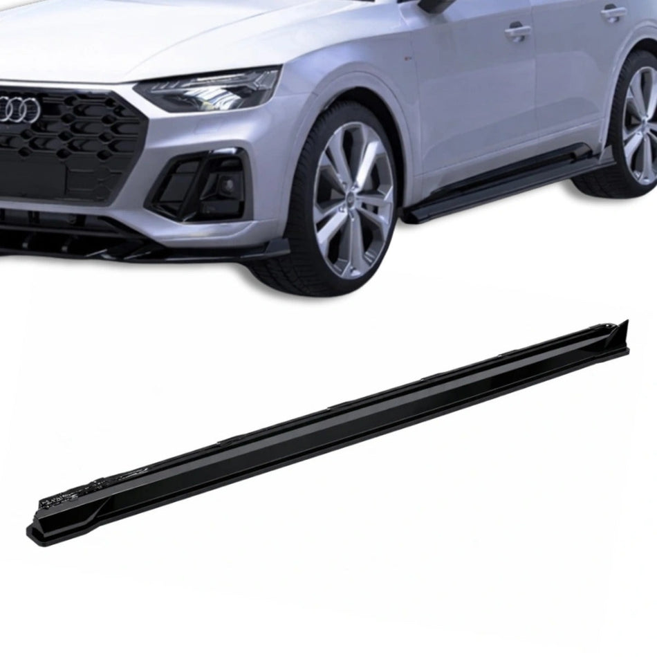 Apex Aero Design Side Skirts Gloss Black (ABS) – Aerodynamic Kit for Audi SQ5 / Q5 S-Line Mk2 Facelift (2020-2024)