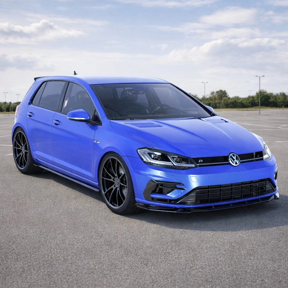 Apex Aero Design Side Skirts (Gloss Black ABS) – Sport Styling for Volkswagen Golf Mk7.5 R (2017-2020)
