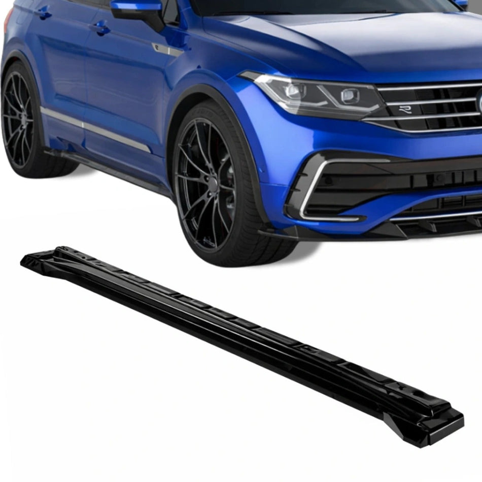 Apex Aero Design Side Skirts (Gloss Black ABS) – Sport Styling for Volkswagen Tiguan R-Line Mk2 Facelift (2020-2024)