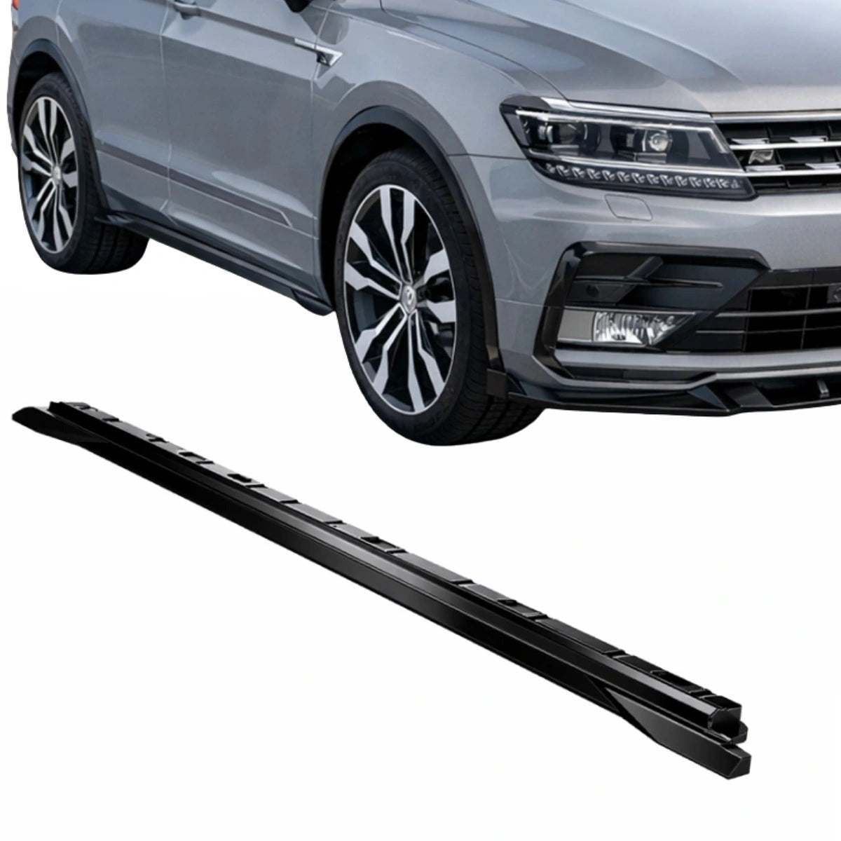 Apex Aero Design Side Skirts (Gloss Black ABS) – Sport Styling for Volkswagen Tiguan Mk2 R-Line (2015-2020)